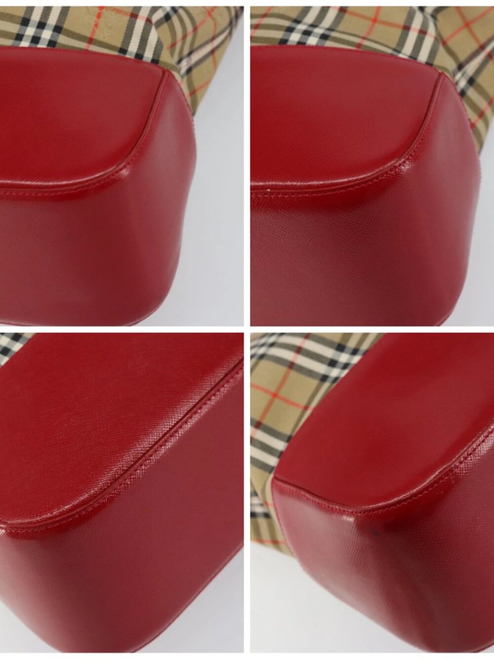 Burberrys Nova Check Tote Bag Canvas Beige Gold Auth 156474 - Picture 16 of 16